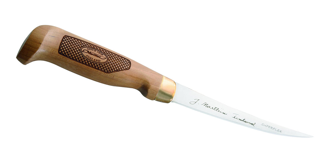 Marttiini Messer Filetiermesser Classic Superflex Birkenholz Gesamtlänge: 19.9cm, grau, M
