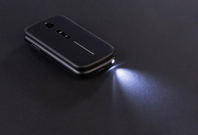 simvalley MOBILE Handy: 4G-Senioren-Klapphandy mit 2,8"-Farbdisplay, Garantruf Easy, BT 5 (Mobiltele