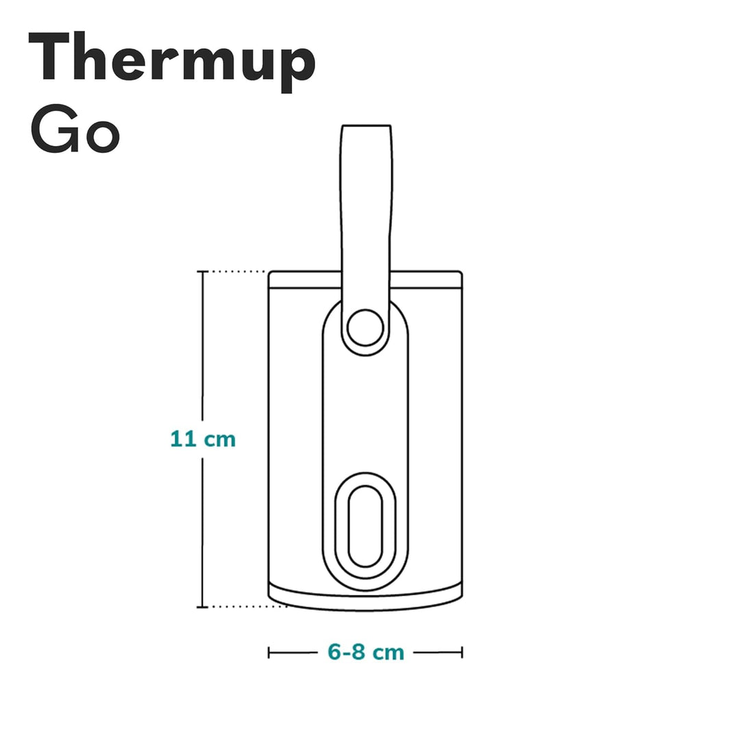 LIONELO Thermup Go Tragbarer Flaschenwärmer zur Temperaturhaltung, hält Wärme bis zu 24 h, 5 Tempera