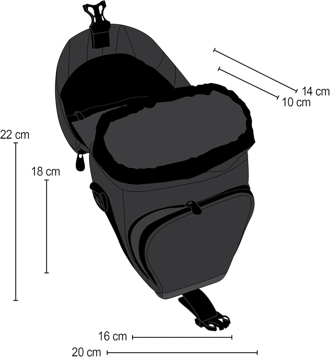 Mantona Colt Kameratasche - Universaltasche inkl. Schnellzugriff, Staubschutz, Tragegurt und Zubehör