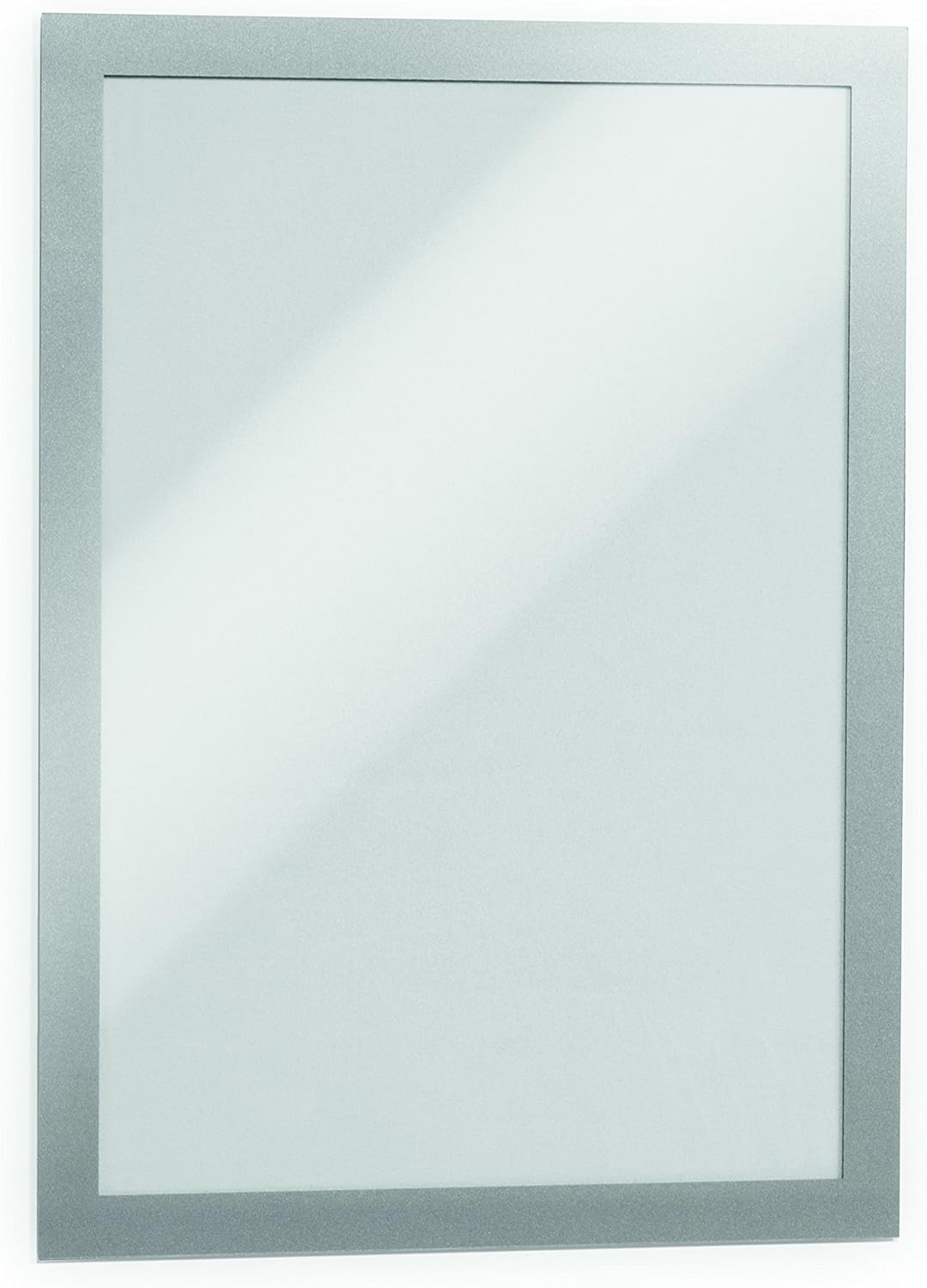 Durable Infotasche Duraframe Magnetic Plus (A4 mit Magnetverschluss) 2 Stück, silber, 498523, silber