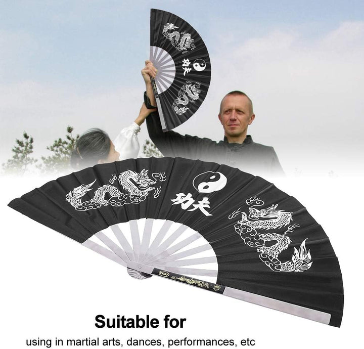 VGEBY1 Tai Chi Fächer, Faltbare Kung Fu Fan Edelstahl Fester Chinese Tai Chi Hand Fächer für Art Dek
