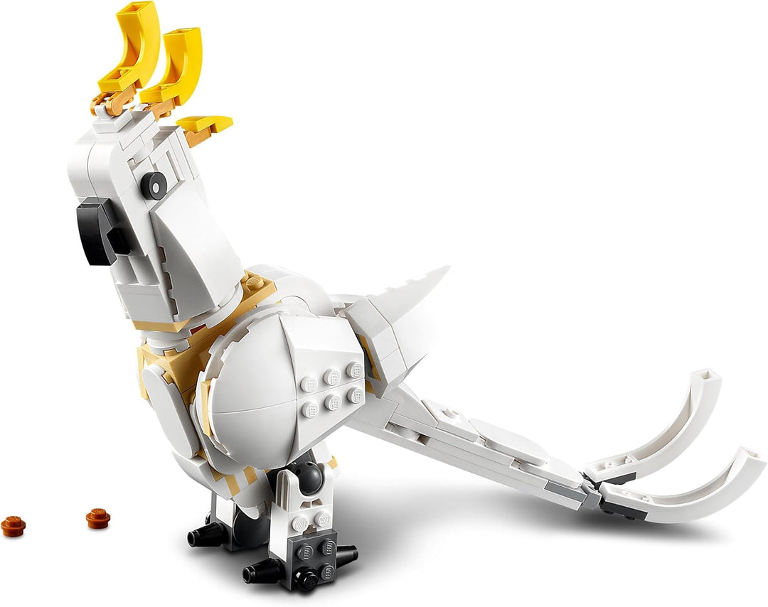 LEGO 31133 Creator 3in1 Weisser Hase Tierspielzeug Set mit Hasen-, Robben- und Papageienfiguren, Bau