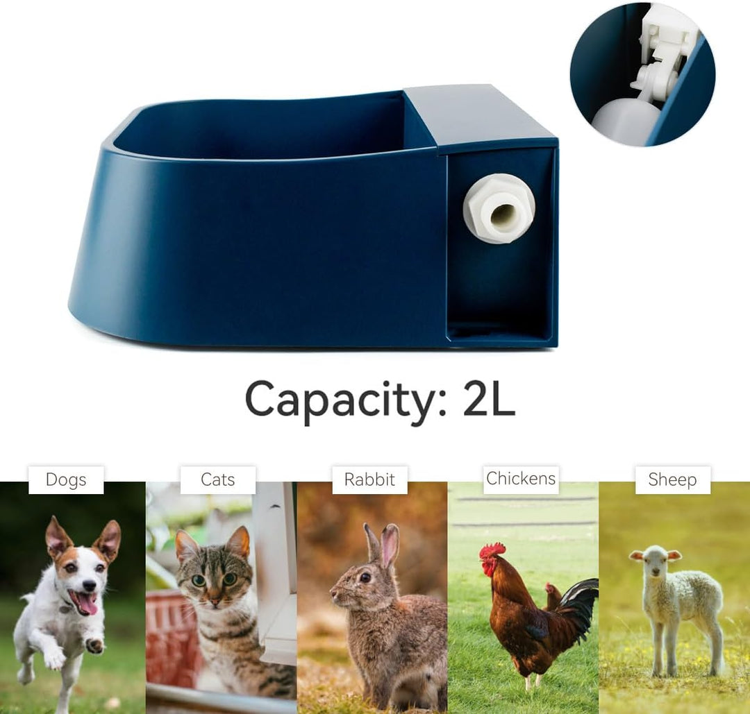 Namsan Schwimmer Tränkebecken für Haustiere Automatisch Hundetränke Schwimmertränke mit Schwimmerven