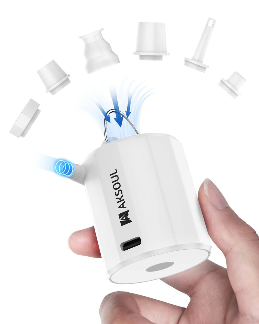AKSOUL Elektrische Luftpumpe Pumpe Akku: 1600 3600 4000mAh Wiederaufladbare Batterie AA Batterie Por