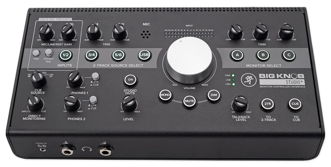 Mackie Big Knob Studio+ Studio+ 4x3 Audio-Schnittstelle, Studio+ 4x3 Audio-Schnittstelle
