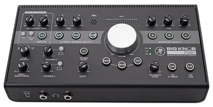 Mackie Big Knob Studio+ Studio+ 4x3 Audio-Schnittstelle, Studio+ 4x3 Audio-Schnittstelle