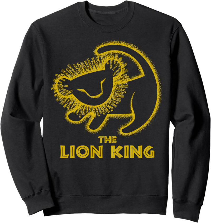 Disney The Lion King Simba Cave Painting Title Logo Sweatshirt