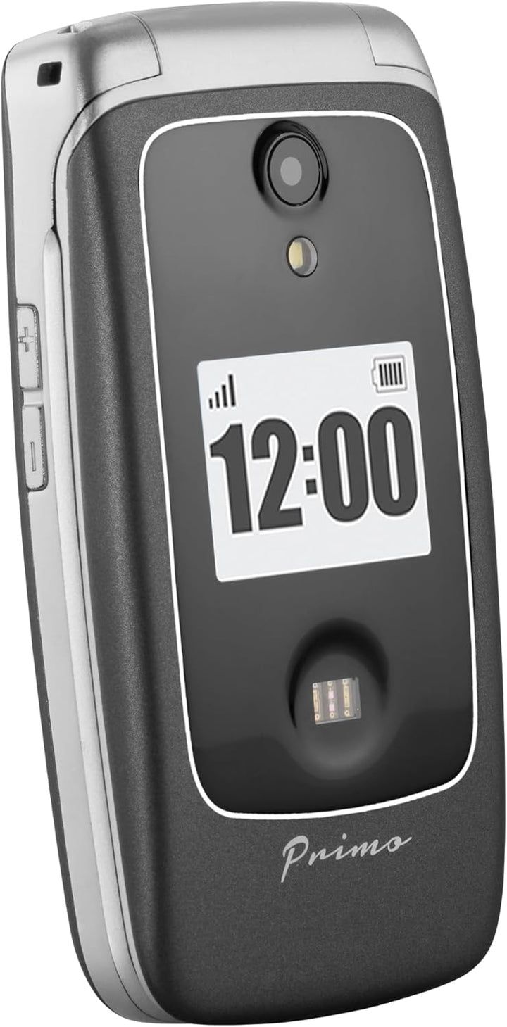 Primo 418 by Doro graphit GSM Grosstasten Mobiltelefon mit frossem Farbdisplay, Fallsensor, Taschenl