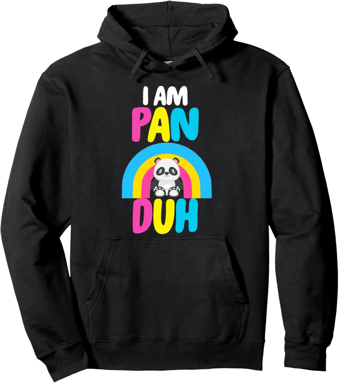 Ich bin Pan Duh Pansexual Pride Panda LGBTQ Geschenk Pullover Hoodie