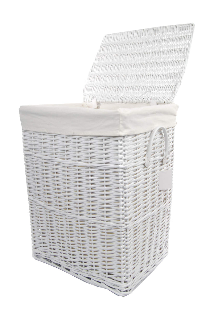 DVier Wäschekorb Weide weiss 48x36 H.62 08WRt-c