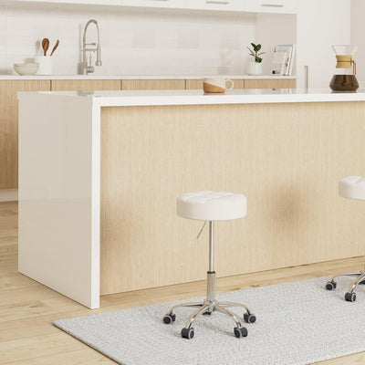 Leader Accessories Drehhocker höhenverstellbar Rollhocker Funktionaler Arbeitshocker Studiohocker im