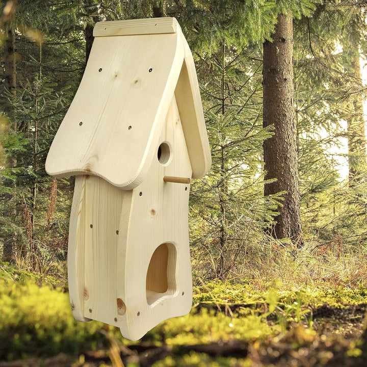Premium Nistkasten (N1) mit Vogelfutterhaus - Nistkästen Vogelhaus Vogelhäuschen (N1)