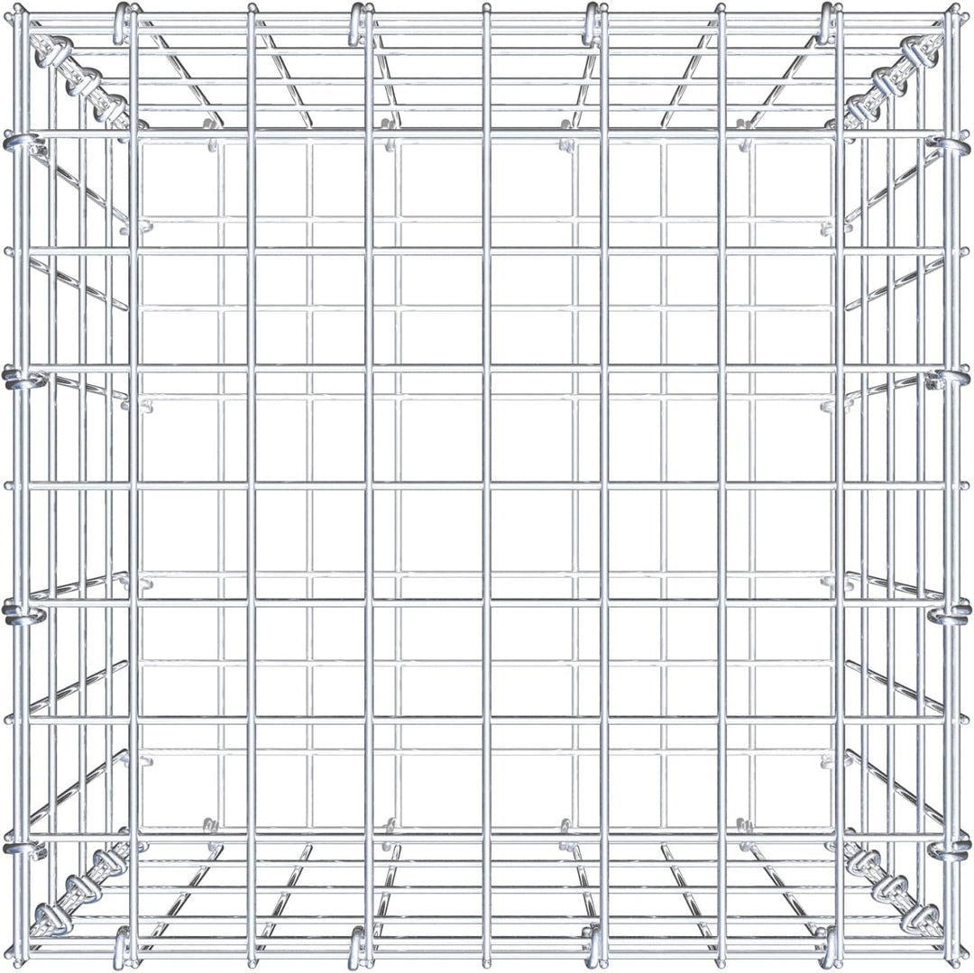 GABIONA Steinkorb-Gabione eckig, Maschenweite 5 x 10 cm, Tiefe 40 cm, Gabione 40 x 40 x 40 cm (L x H