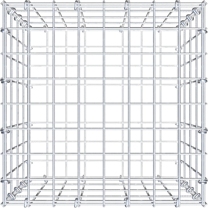 GABIONA Steinkorb-Gabione eckig, Maschenweite 5 x 10 cm, Tiefe 40 cm, Gabione 40 x 40 x 40 cm (L x H