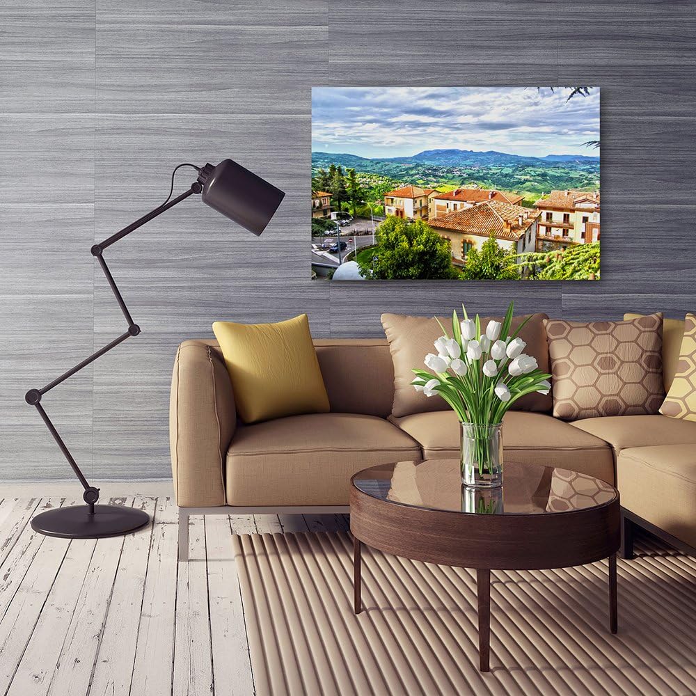 Feeby Frames, Leinwandbild, Bilder, Wand Bild, Wandbilder, Kunstdruck 80x120cm, GEBIRGE, AUSSICHT, H