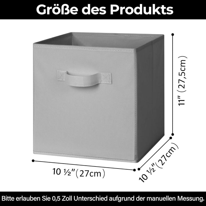 GRANNY SAYS Aufbewahrungswürfel Stoff, 6 Stück Aufbewahrungsboxen für Würfelregal, Regalkörbe 26,7 x