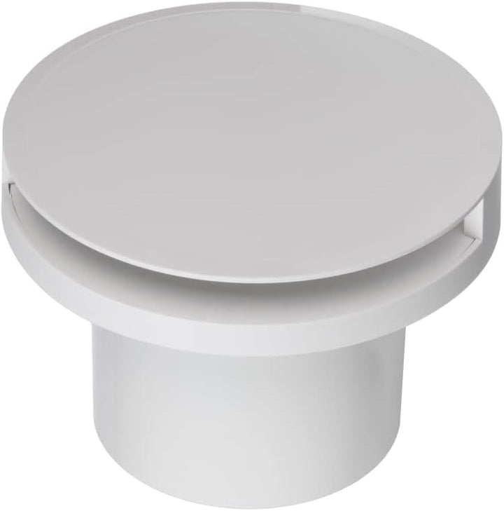 EUROPLAST Ø 100mm Bad-Lüfter mit Feuchtesensor und Timer mit Rund Front, Leise Ventilator - Kunststo