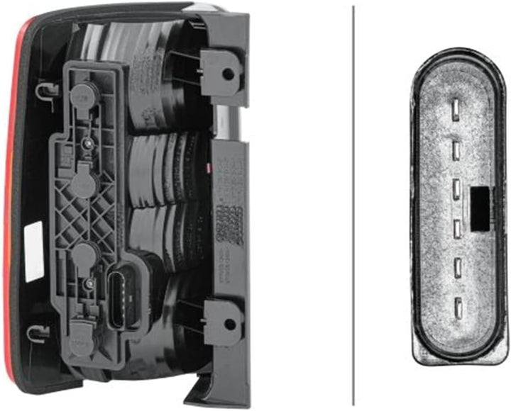HELLA 2VP 354 999-041 Heckleuchte - Glühlampe - rechts - für u.a. VW Caddy III Estate (2Kb, 2Kj, 2Cb