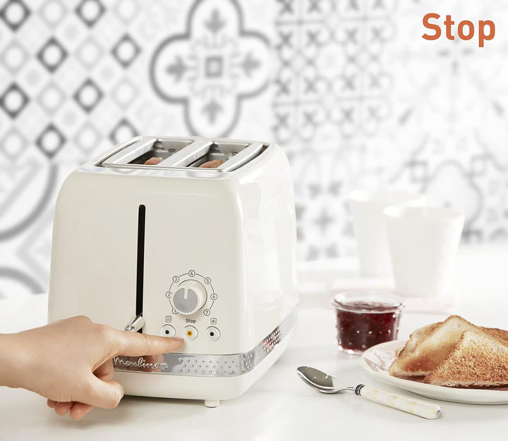 Moulinex LT300 Soleil Toaster, 7 Bräunungsstufen, Stoppfunktion, Auftaufunktion, Aufwärmfunktion, Fä