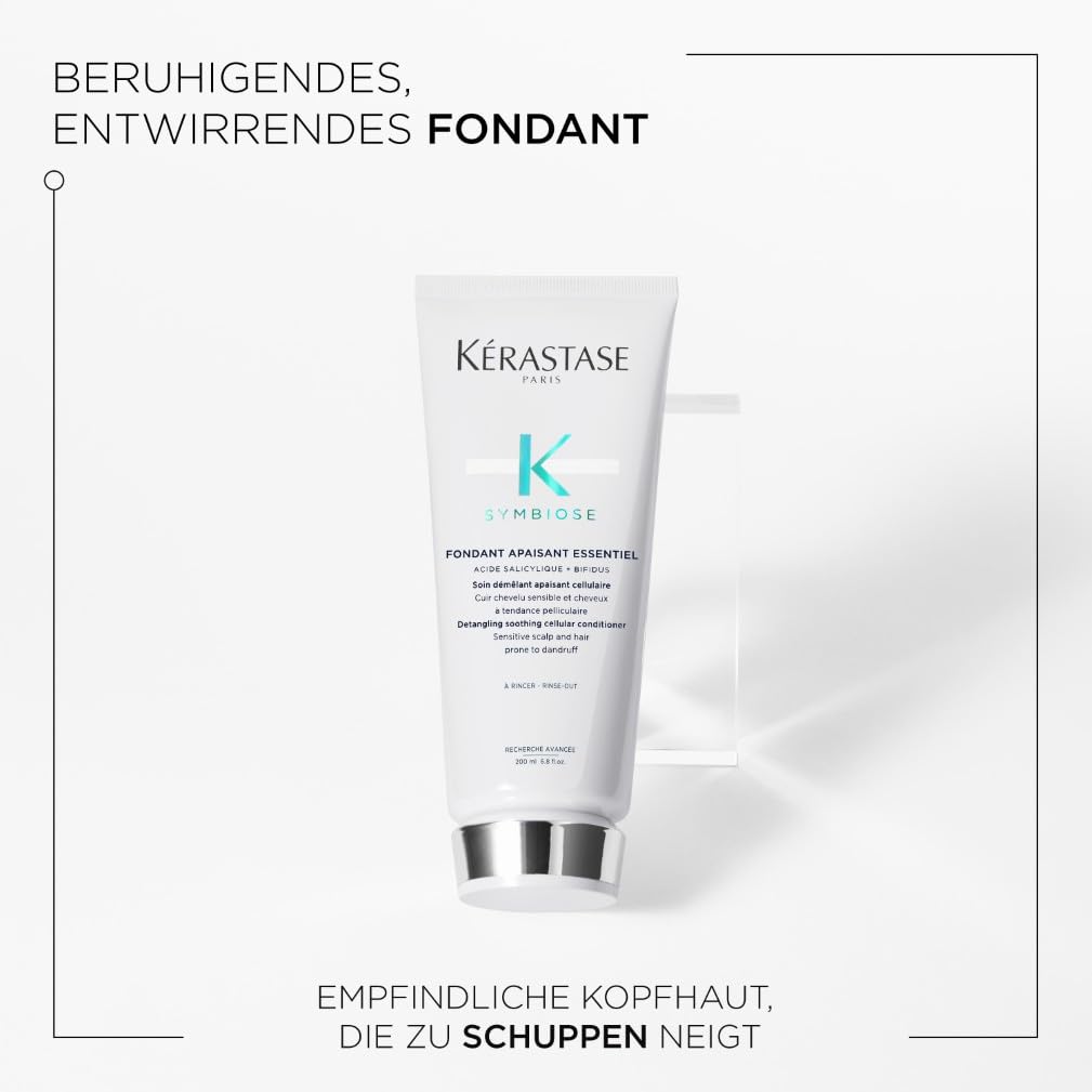 Kérastase, Symbiose, Anti-Schuppen Pflegeroutine mit Shampoo und Pflegespülung, Für empfindliche, tr