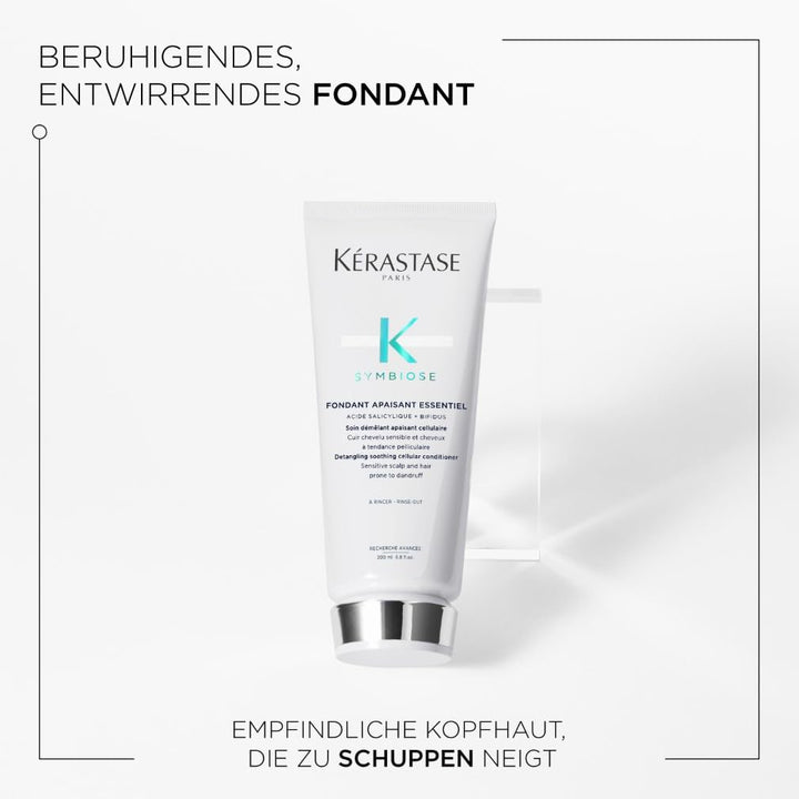 Kérastase, Symbiose, Anti-Schuppen Pflegeroutine mit Shampoo und Pflegespülung, Für empfindliche, tr