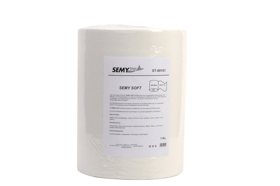 Semy Top Spezial-Putztuchrolle, weiss, 32 x 37 cm, 300 Blatt, 1er Pack (1 x 1 Stück)