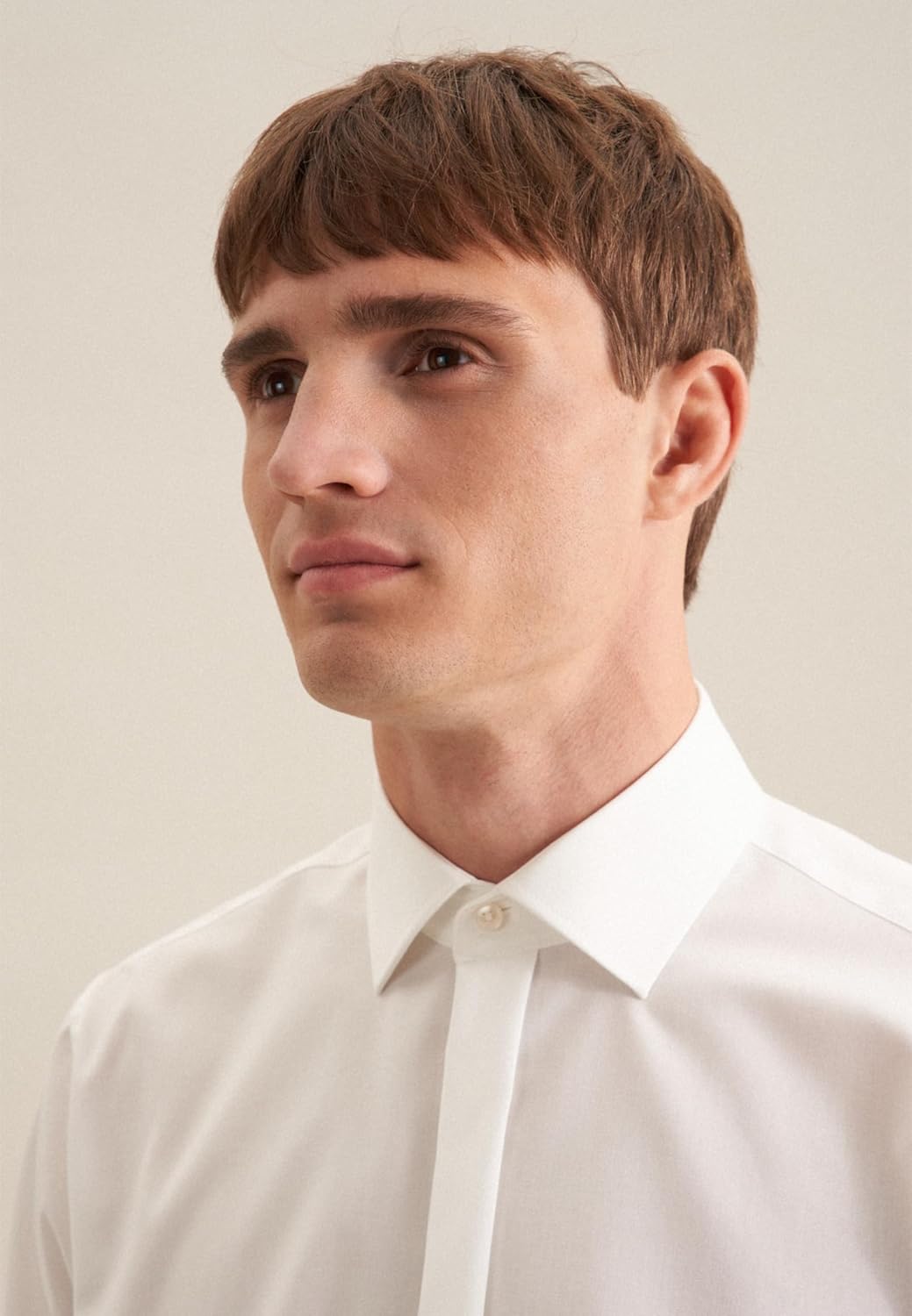 Seidensticker Herren Men Shaped Gala Businesshemd 37 Ecru(245270), 37 Ecru(245270)