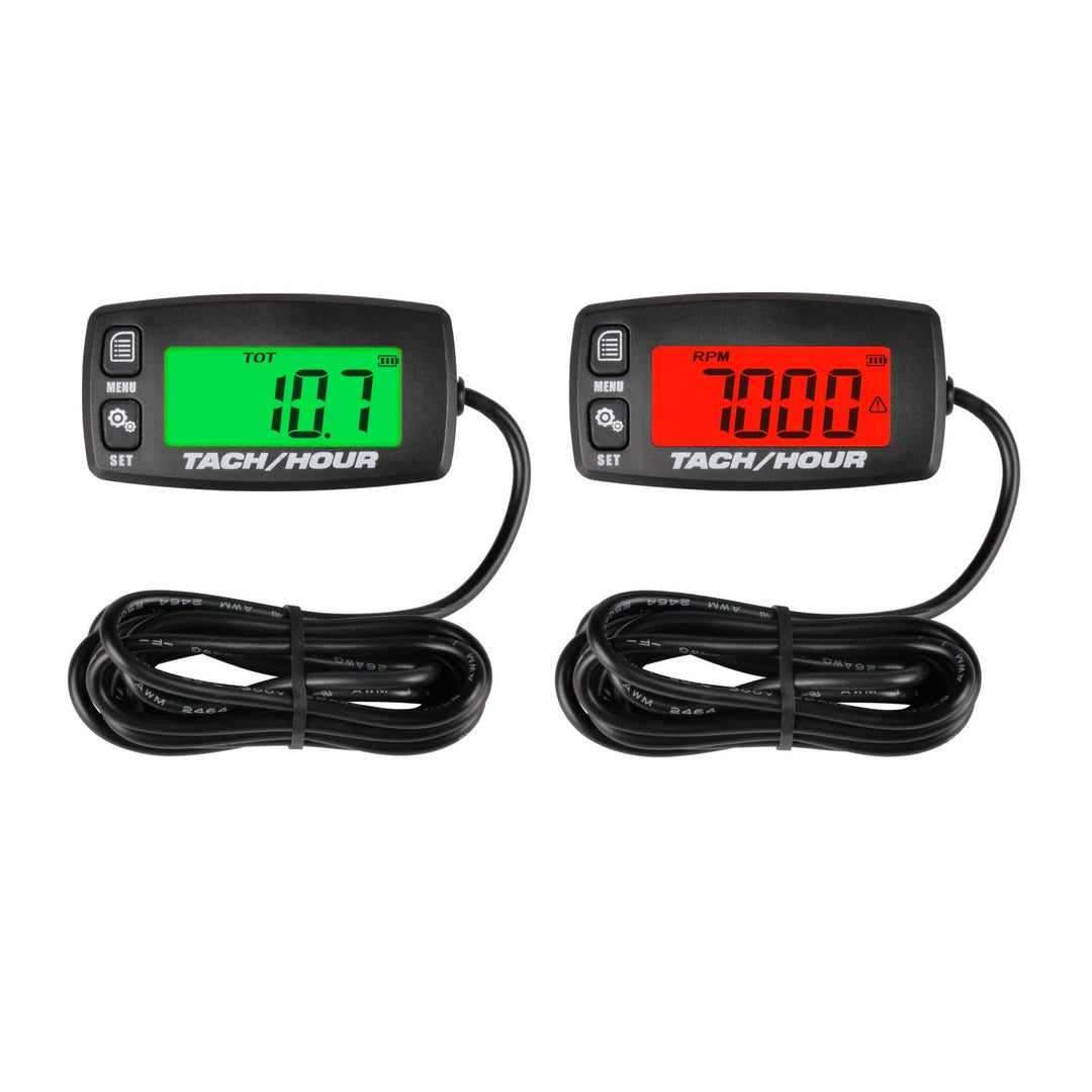 2 Stück Runleader Digital Wartung Tach/Stundenzähler, Batterieersatz für kleinen Gasmotor, verwendet