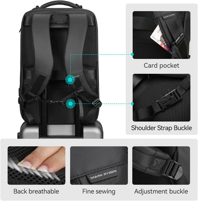 MARK RYDEN Grosse Kapazität Laptop Rucksack mit USB 17.3 Zoll/15.6 Zoll für Männer Multifunktionsruc