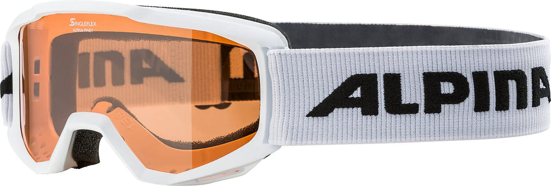 ALPINA PINEY - Beschlagfreie, Extrem Robuste & Bruchsichere Skibrille Mit 100% UV-Schutz Für Kinder