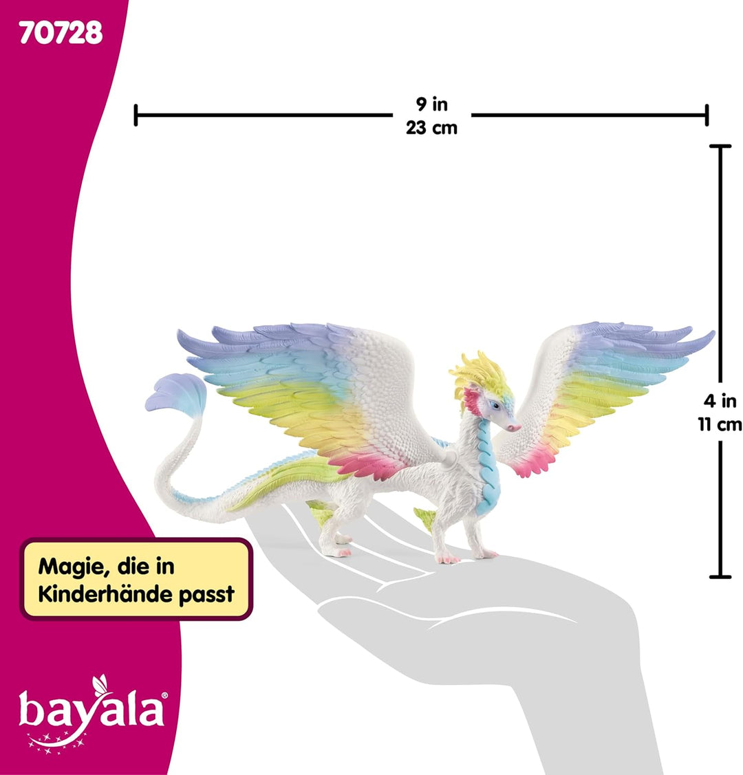 schleich 70728 Regenbogendrache, ab 5 Jahren, BAYALA - Spielfigur, 34 x 23 x 11 cm neue Version, neu