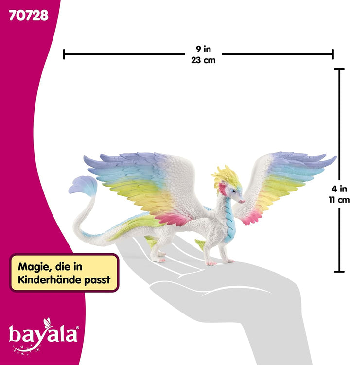 schleich 70728 Regenbogendrache, ab 5 Jahren, BAYALA - Spielfigur, 34 x 23 x 11 cm neue Version, neu