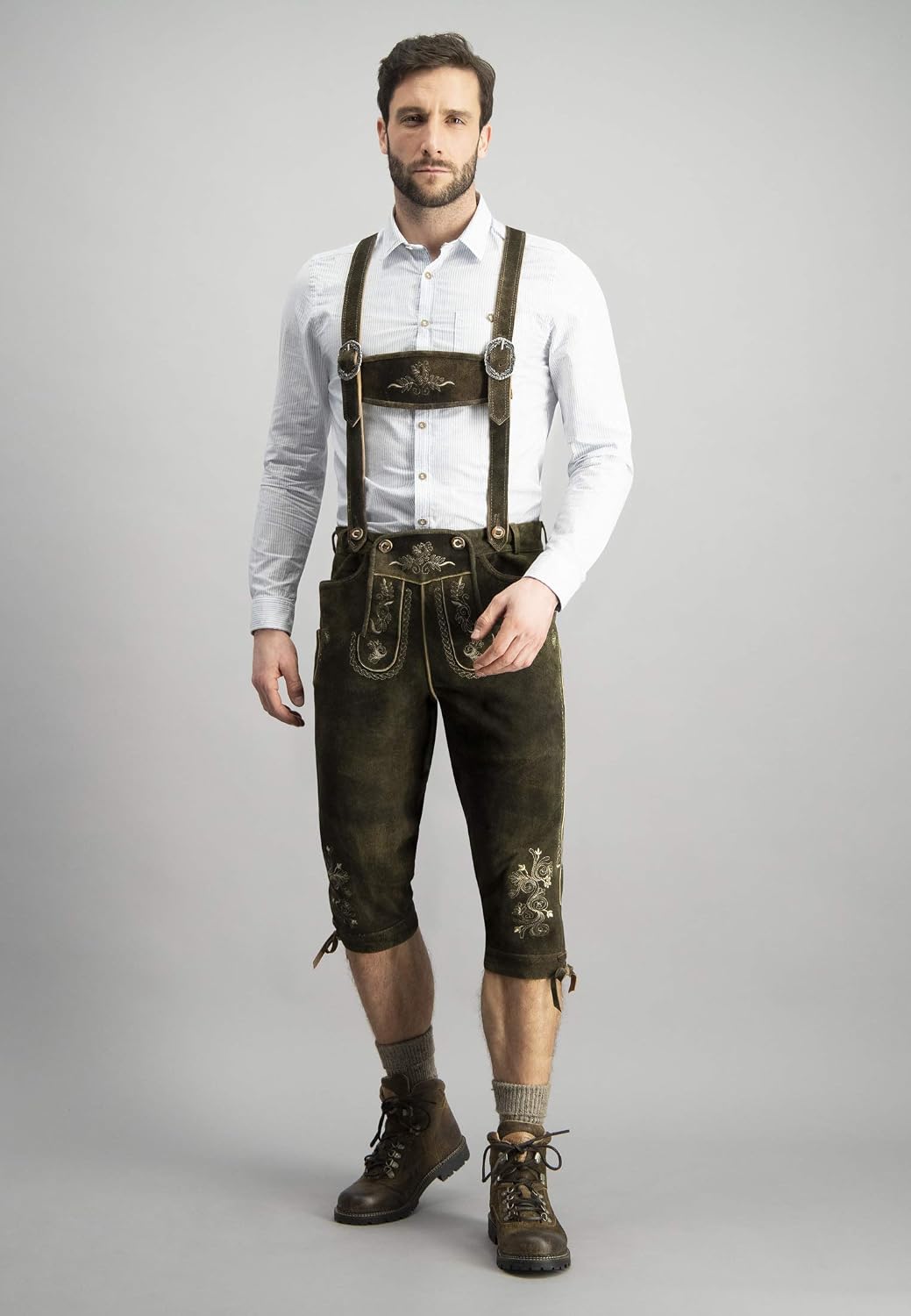 Stockerpoint Herren Lederhose 44 Braun (Bison), 44 Braun (Bison)