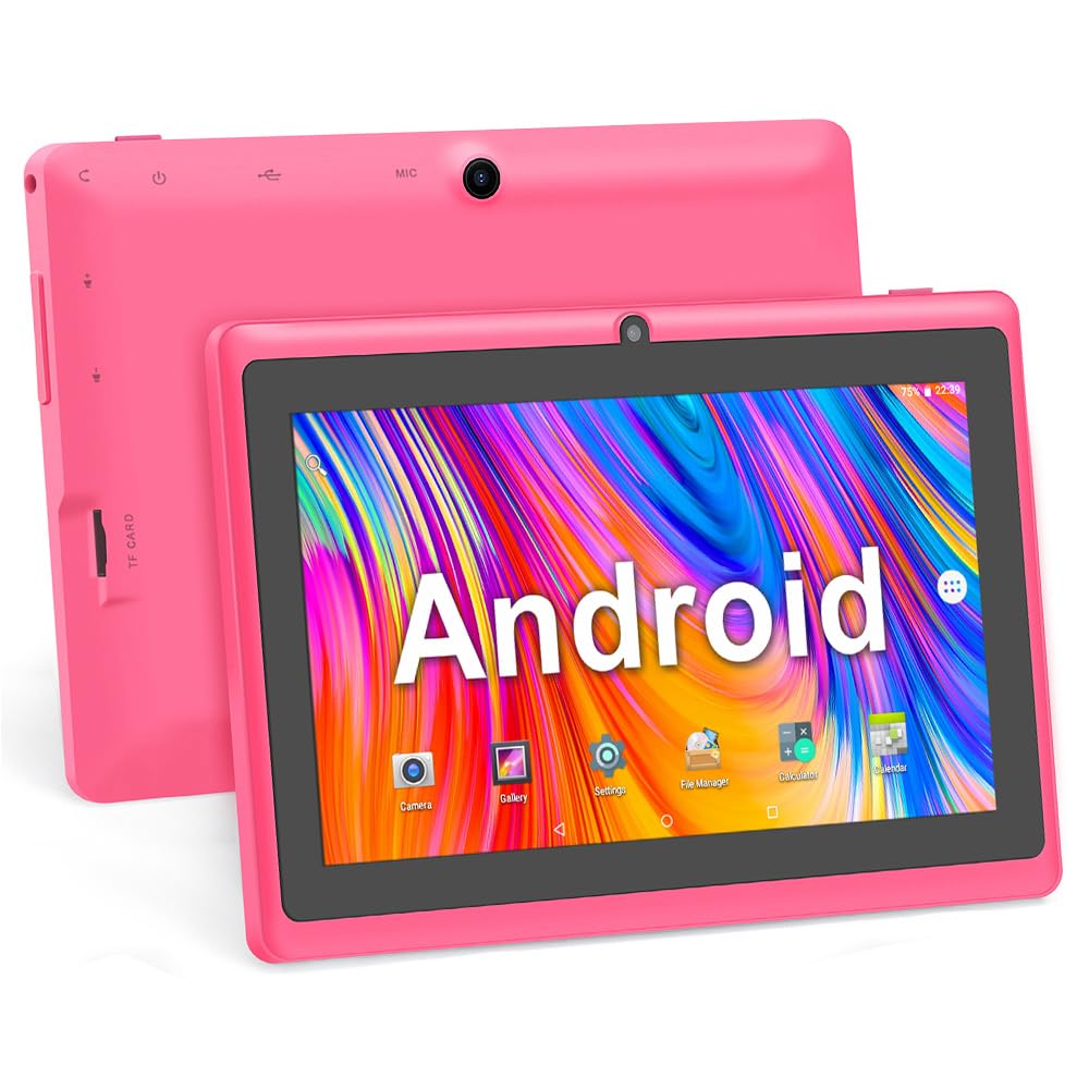 Haehne 7 Zoll Tablet PC, Android 5.0, A33 Quad Core, 1GB RAM 8GB ROM, Dual Kameras, WiFi, Bluetooth,