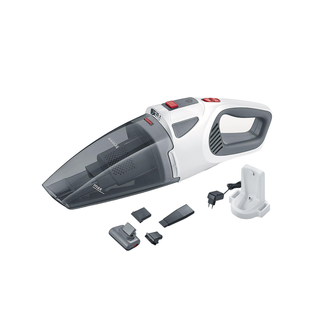 SEVERIN 4-in-1 Akku-Handstaubsauger, kabelloser Handstaubsauger für Autositze, Tierhaare und Flüssig