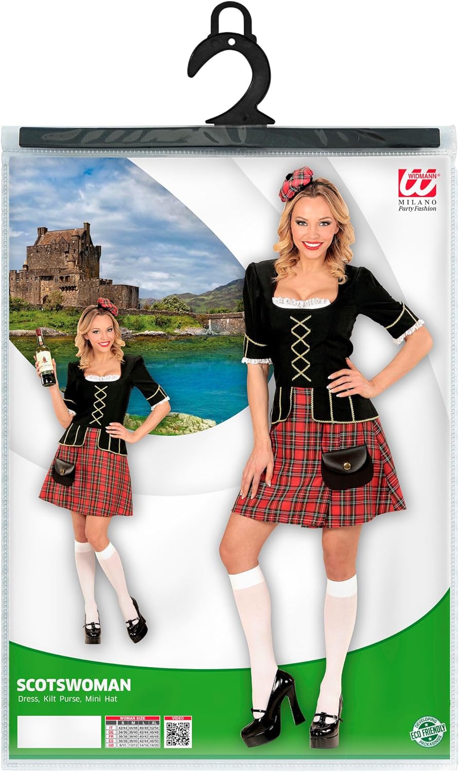 Scotswoman (Dress - Kilt Purse - Mini Hat) - (S), S