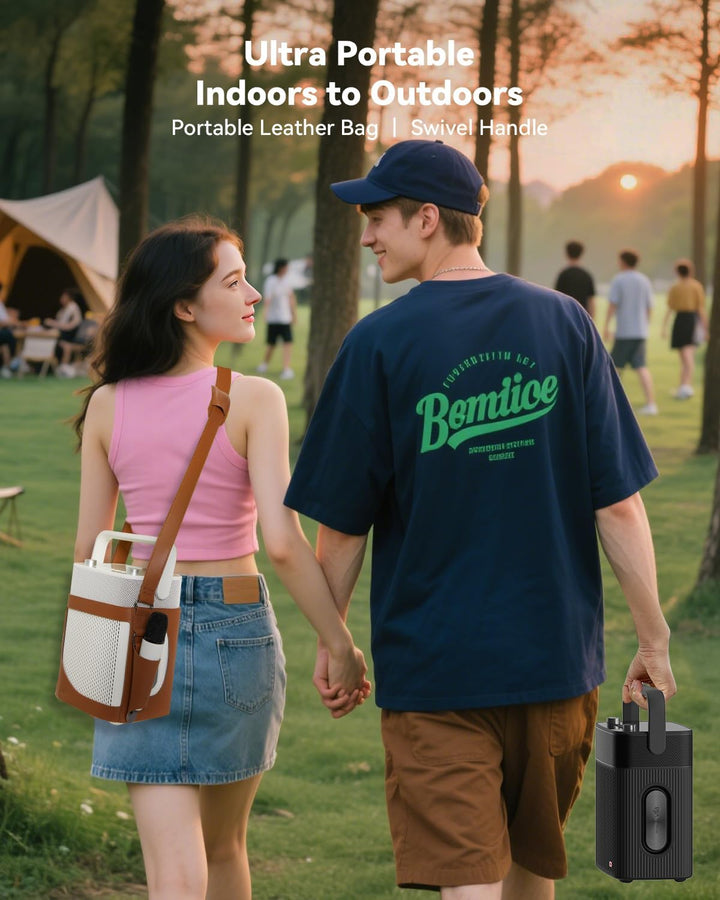 Tragbarer Bluetooth-Lautsprecher mit Licht, wasserdichte Karaoke-Maschine für Erwachsene und Kinder,