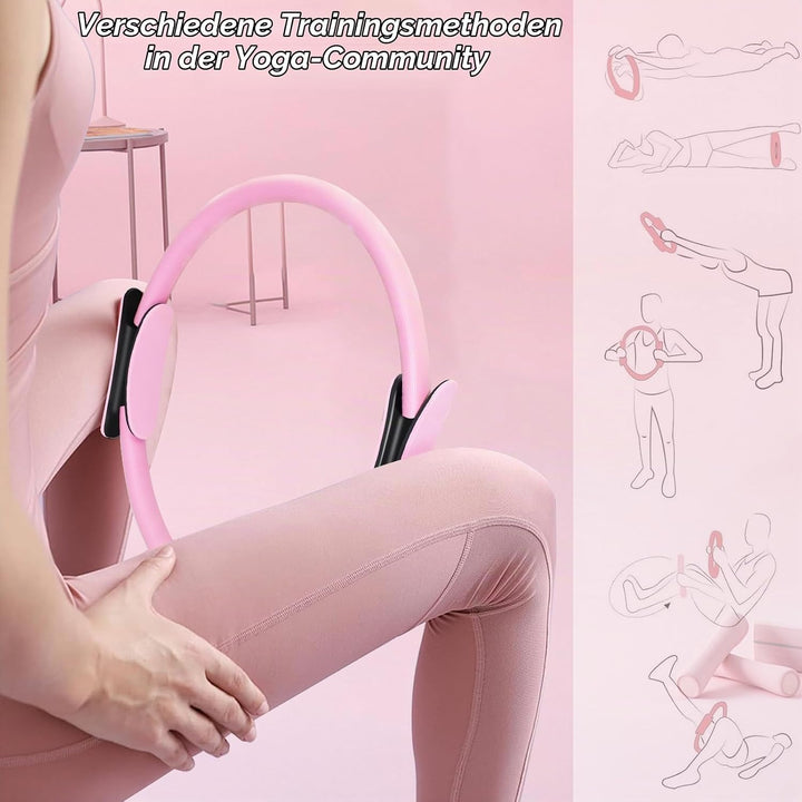 Pilates Ring Set,13 Pilates Ball Pilates Ring Zubehör, Pilates-Ring mit rutschfesten Griffen, ideal