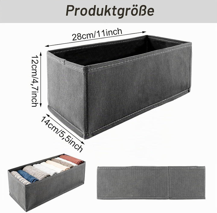 STARVAST 8 Stück Kleiderschrank Organizer Schubladen Ordnungssystem Faltbare Stoff Aufbewahrungsbox
