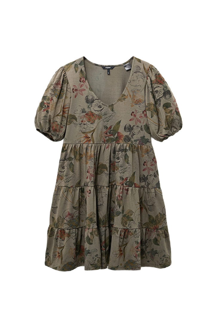Desigual Damen Vest_nagore Lässiges Kleid XS Grün, XS Grün