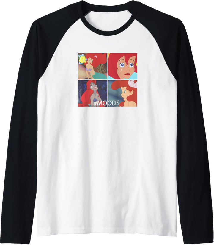 Disney The Little Mermaid Ariel Mood Panels Raglan