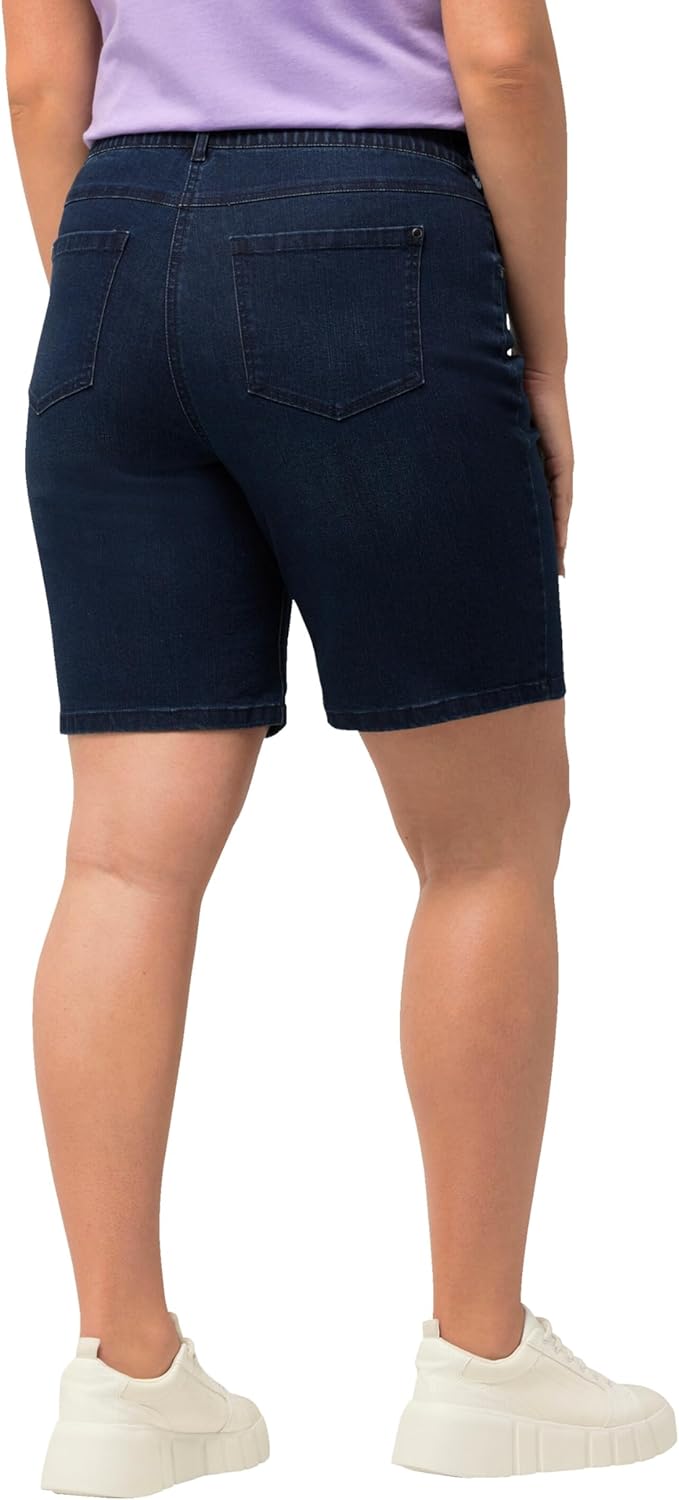 Ulla Popken Damen Freizeithose, Blue Denim