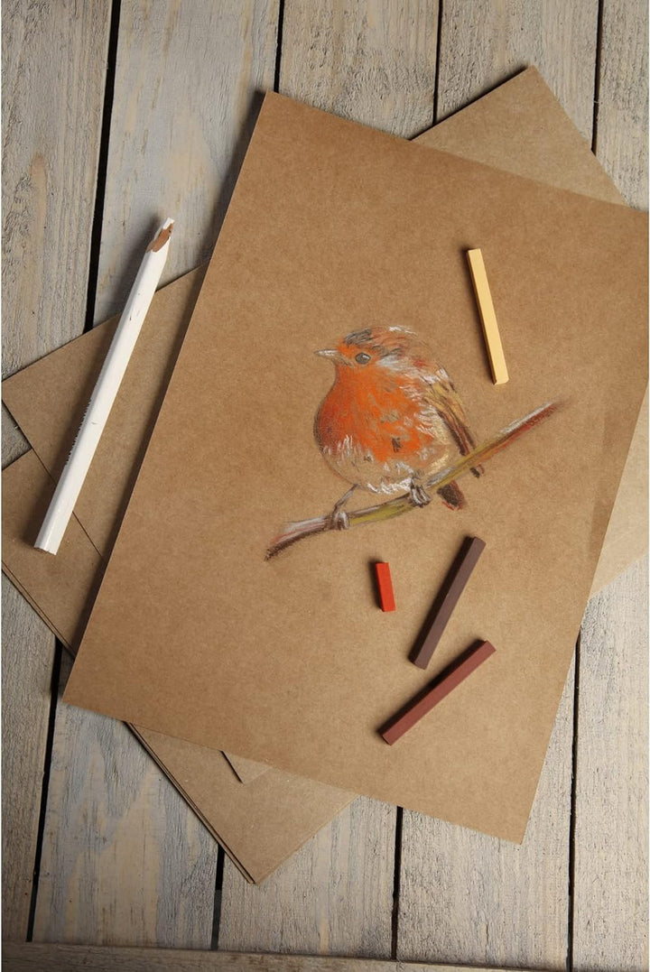 Clairefontaine 975153C Packung mit 10 Blatt Kraftpapier (400g, DIN A2, 42 x 59,4 cm, ideal für Kunst