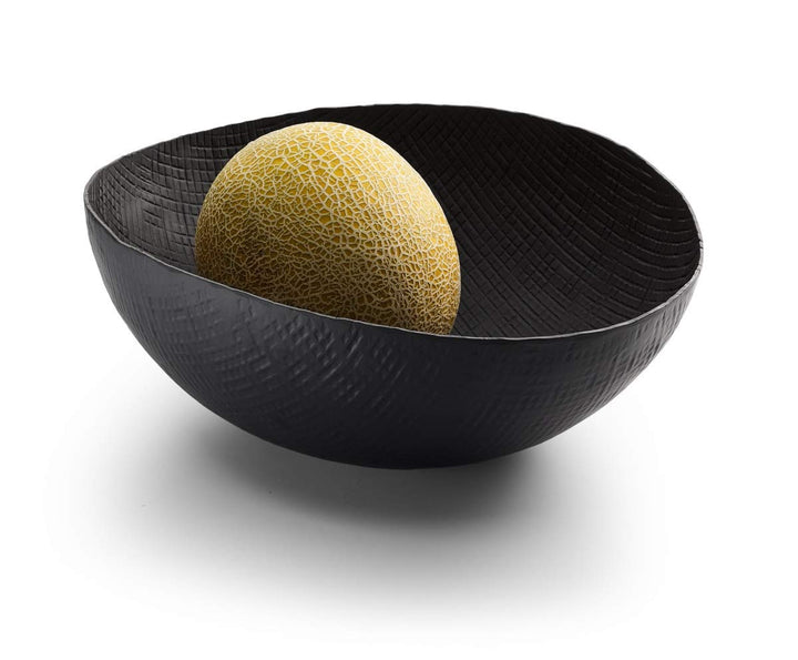 OUTBACK Schale Oval - 11,5 (h) cm 32 x 27 x 11,5 cm Schwarz, 32 x 27 x 11,5 cm Schwarz