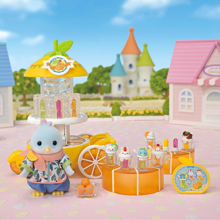 Sylvanian Families - 5861 Zitronenvogel Saftbar, Spielset mit Tierfigur und Zubehör, Tierfiguren, Vö