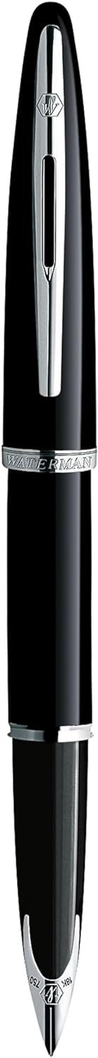 Waterman Carène Black Sea Füller | hochglänzend Schwarz mit Palladiumzierteilen | Füllfederhalter mi