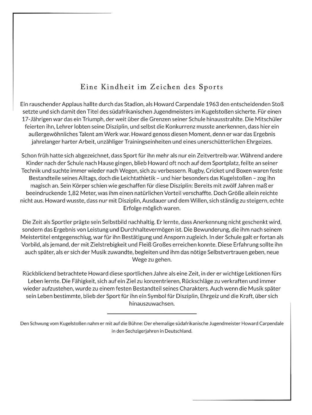 Die Biografie über Howard Carpendale: Der Gentleman, der blieb. Komplett in Farbe, Taschenbuch