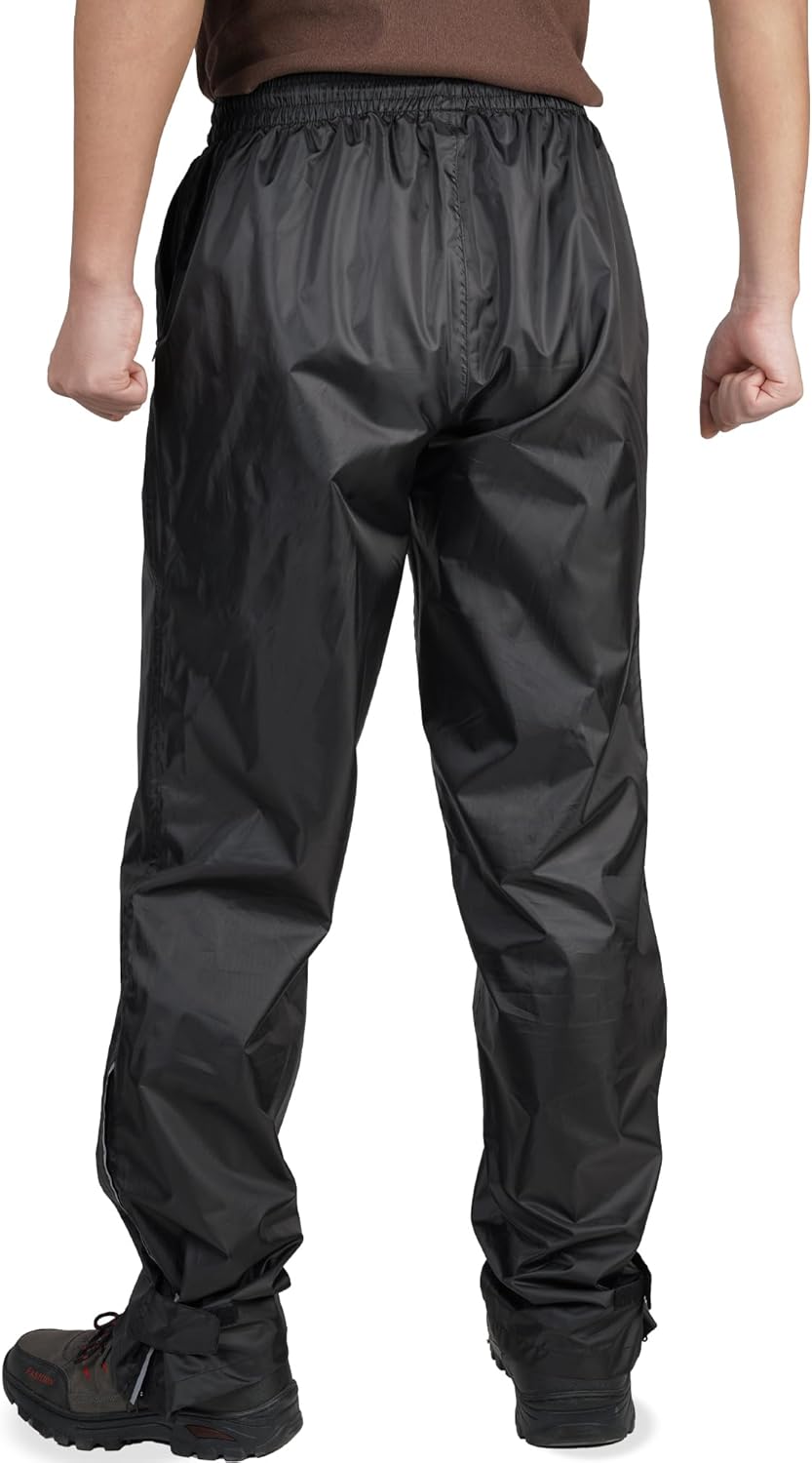 Tofern wasserdichte Regenhose für Herren Leichte Regenhose Winddichte Outdoorhose zum Wandern Campin