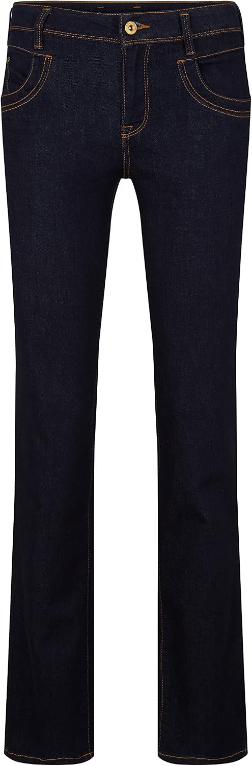TOM TAILOR Damen Alexa Straight Jeans 25W / 32L 10138 - Rinsed Blue Denim, 25W / 32L 10138 - Rinsed